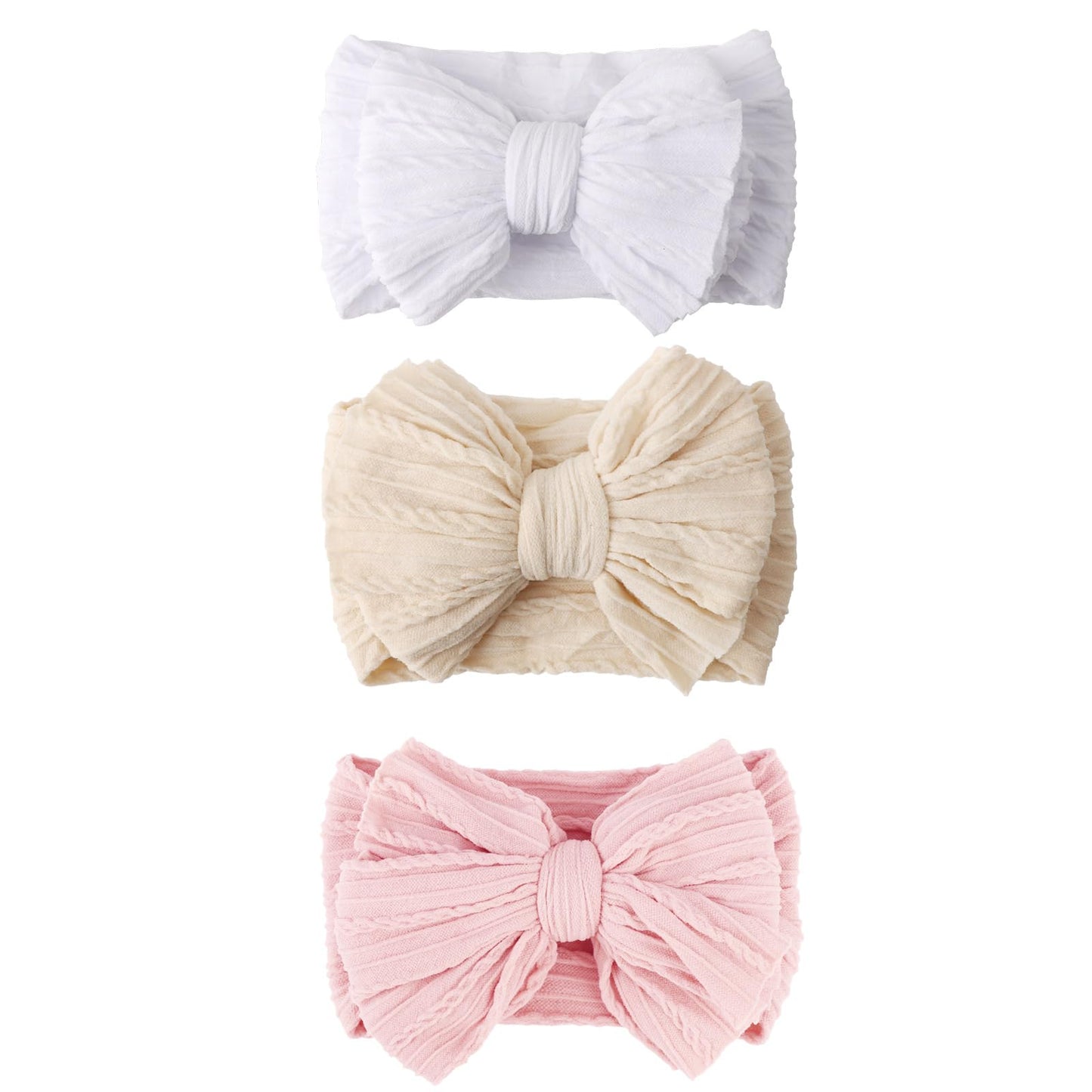 AQOKKA Baby Flower Headbands Nylon Baby Girl Headbands Newborn Hairbands Toddler Hair Accessories for Girls Infant Kids