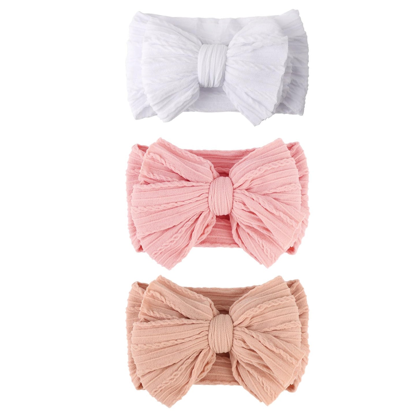 AQOKKA Baby Flower Headbands Nylon Baby Girl Headbands Newborn Hairbands Toddler Hair Accessories for Girls Infant Kids