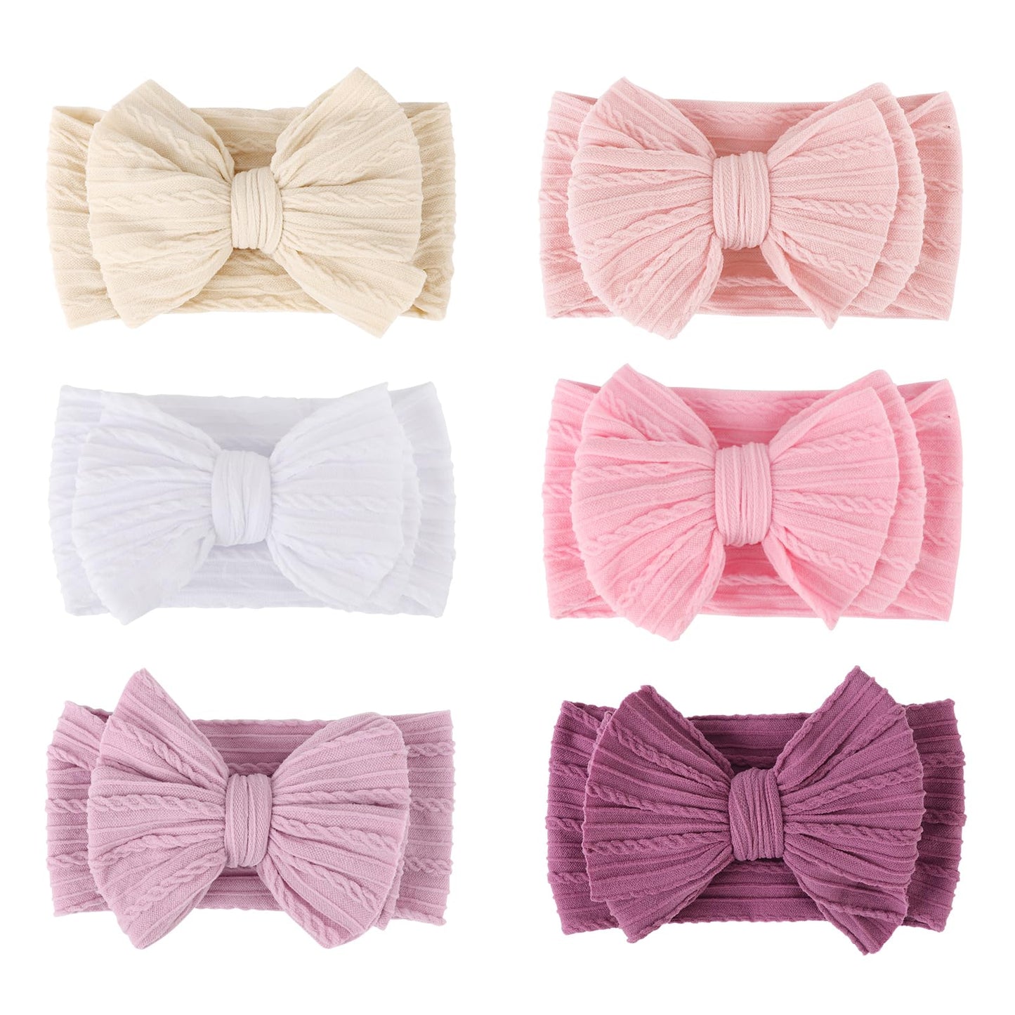 AQOKKA Baby Flower Headbands Nylon Baby Girl Headbands Newborn Hairbands Toddler Hair Accessories for Girls Infant Kids