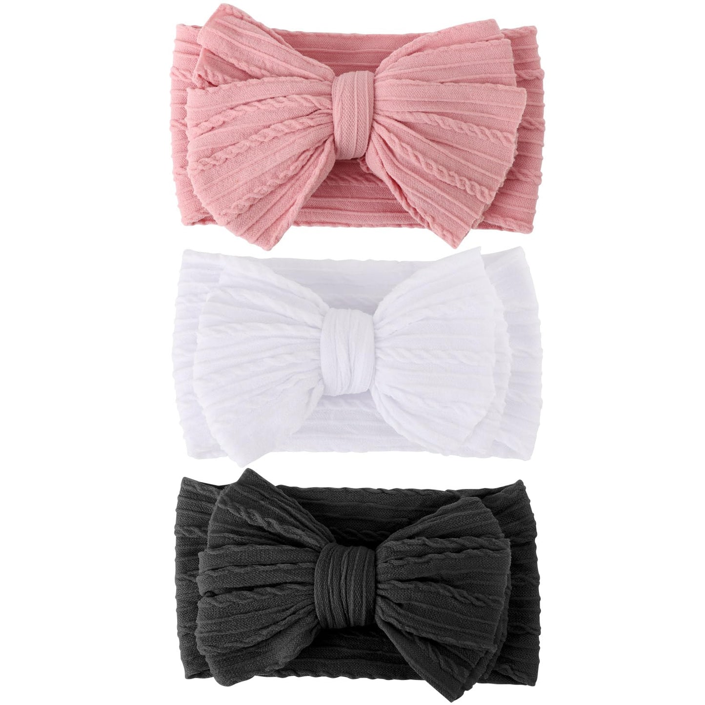 AQOKKA Baby Flower Headbands Nylon Baby Girl Headbands Newborn Hairbands Toddler Hair Accessories for Girls Infant Kids