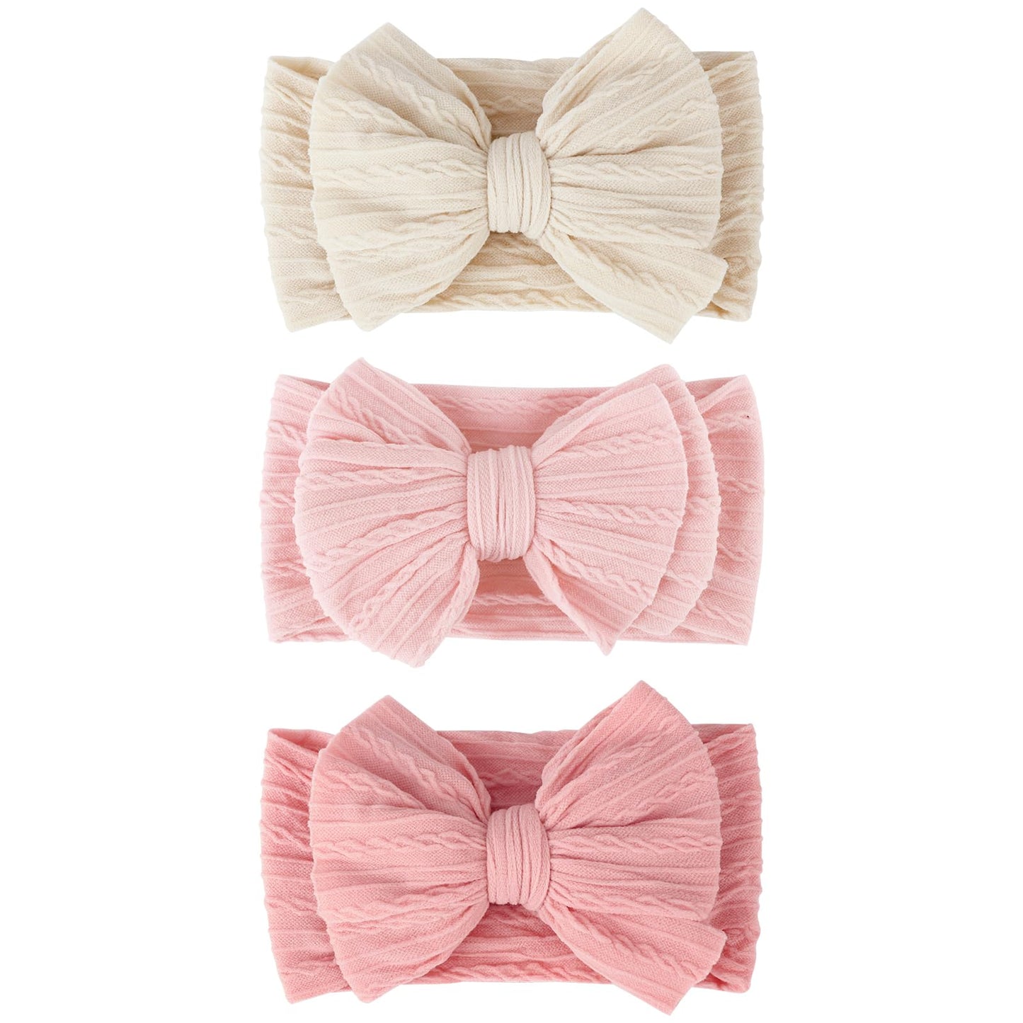 AQOKKA Baby Flower Headbands Nylon Baby Girl Headbands Newborn Hairbands Toddler Hair Accessories for Girls Infant Kids