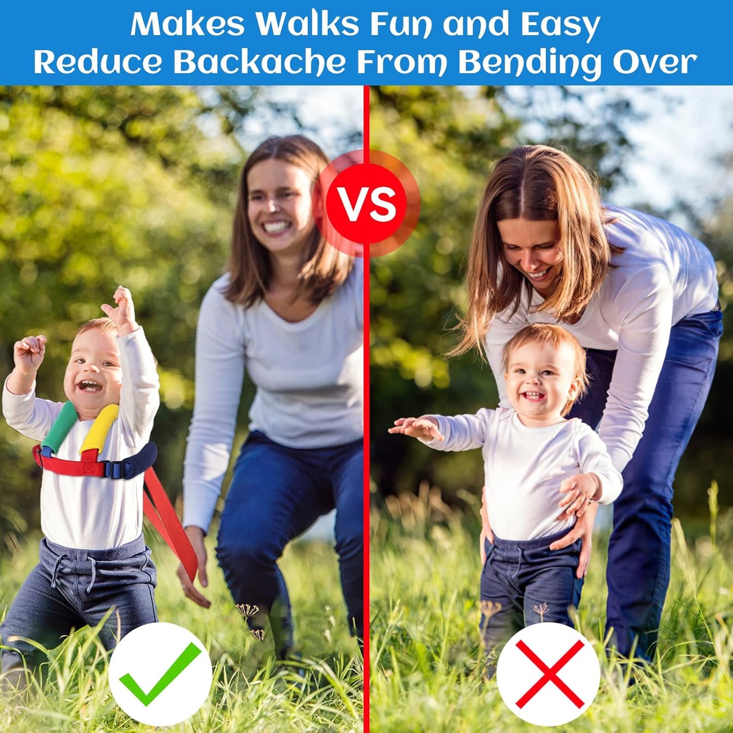 Baby Reins, Anti-Lost Toddler Reins, Baby Walking Harness, Safety Kids Reins for Toddlers 1-3 Years Old Toddler