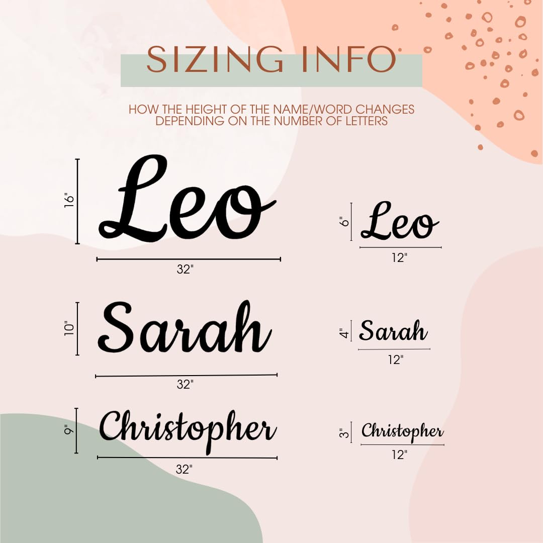 Personalised Wooden Name Sign for Nursery – Custom Wall Letters for Baby Room, Girls or Boys – Wooden Name Plaque, Baby Shower Gift, Bedroom Keepsake