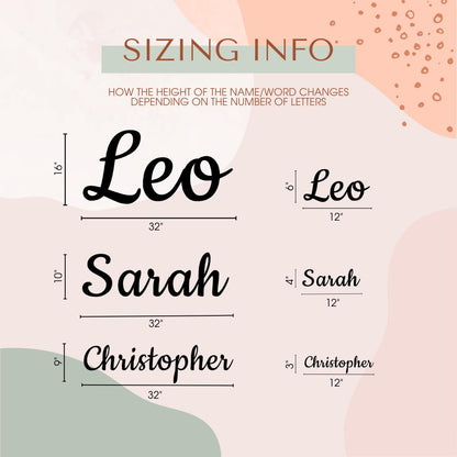 Personalised Wooden Name Sign for Nursery – Custom Wall Letters for Baby Room, Girls or Boys – Wooden Name Plaque, Baby Shower Gift, Bedroom Keepsake
