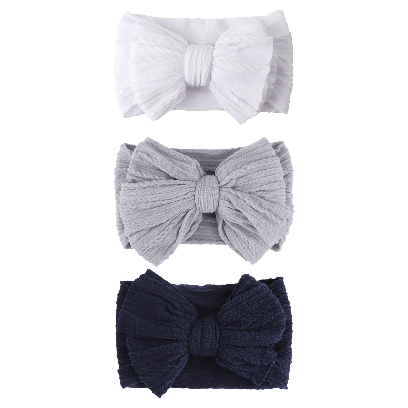 AQOKKA Baby Flower Headbands Nylon Baby Girl Headbands Newborn Hairbands Toddler Hair Accessories for Girls Infant Kids