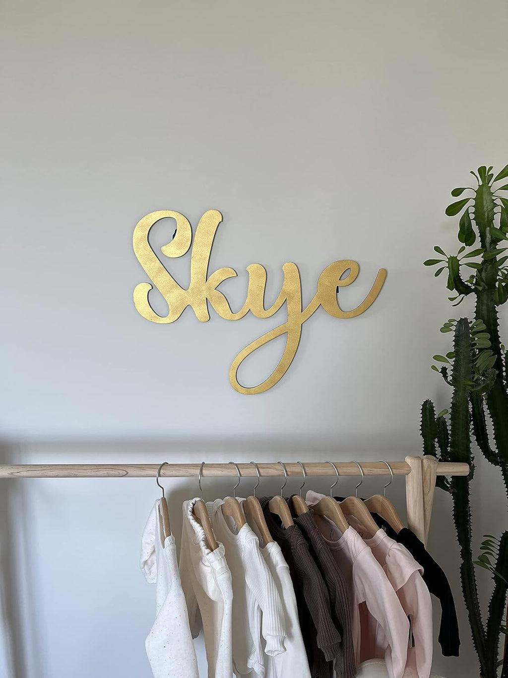 Personalised Wooden Name Sign for Nursery – Custom Wall Letters for Baby Room, Girls or Boys – Wooden Name Plaque, Baby Shower Gift, Bedroom Keepsake