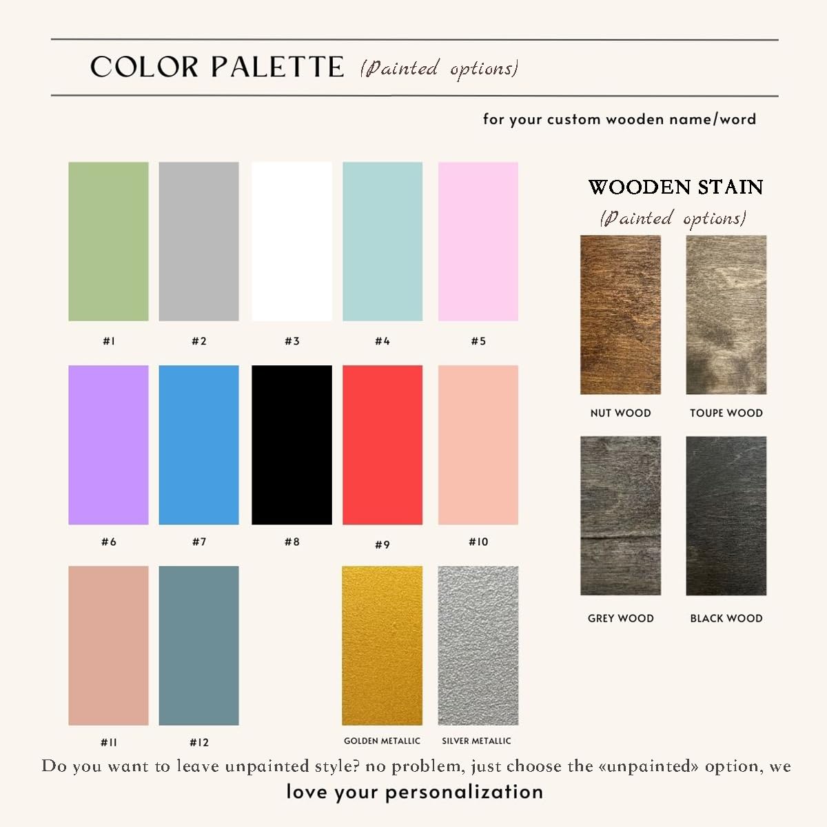 Personalised Wooden Name Sign for Nursery – Custom Wall Letters for Baby Room, Girls or Boys – Wooden Name Plaque, Baby Shower Gift, Bedroom Keepsake