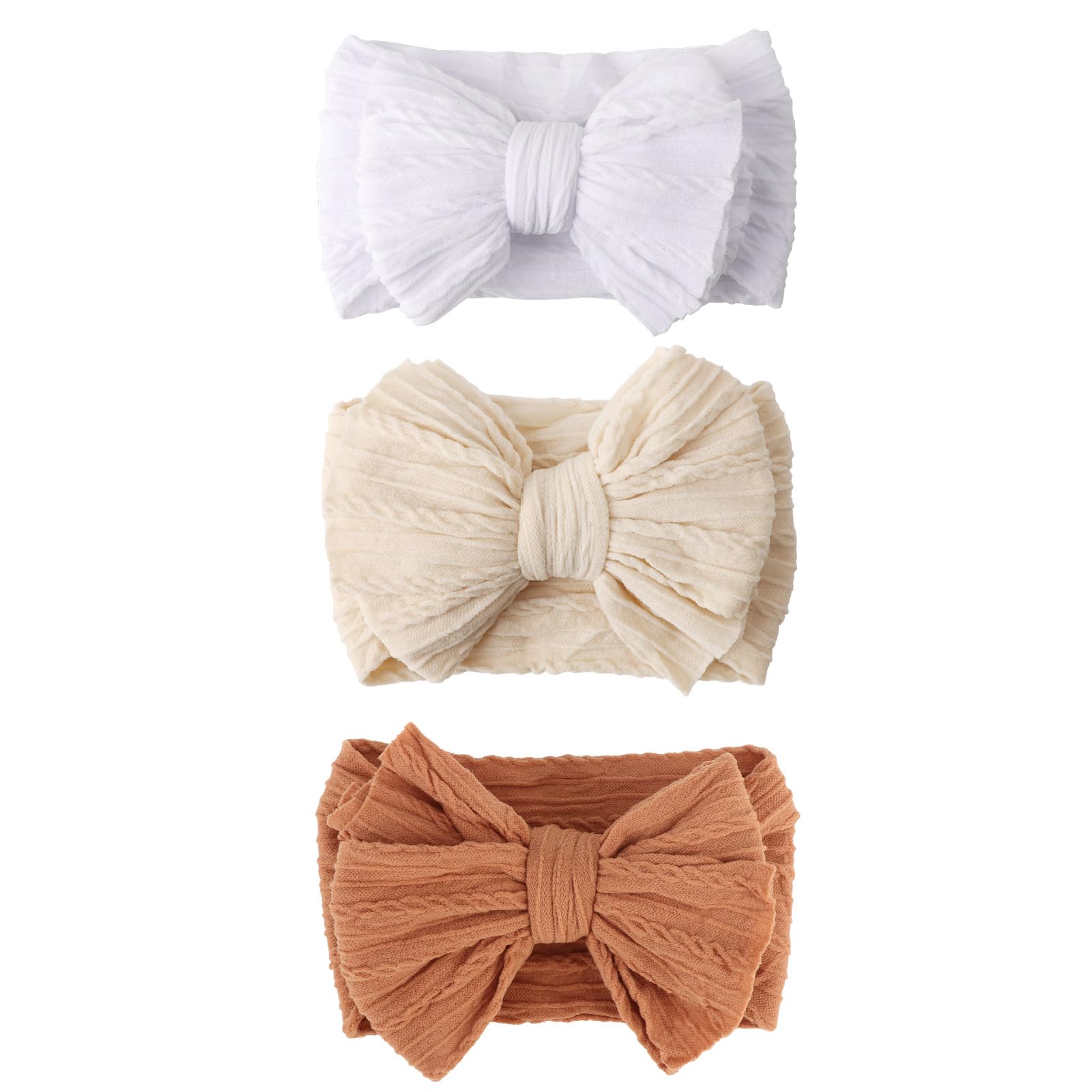 AQOKKA Baby Flower Headbands Nylon Baby Girl Headbands Newborn Hairbands Toddler Hair Accessories for Girls Infant Kids