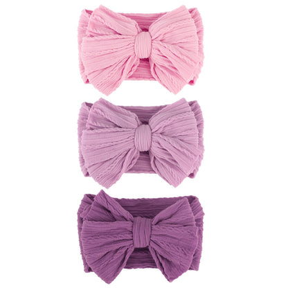 AQOKKA Baby Flower Headbands Nylon Baby Girl Headbands Newborn Hairbands Toddler Hair Accessories for Girls Infant Kids