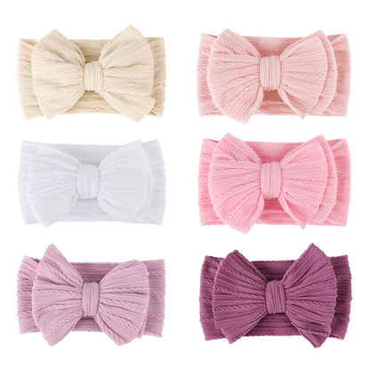 AQOKKA Baby Flower Headbands Nylon Baby Girl Headbands Newborn Hairbands Toddler Hair Accessories for Girls Infant Kids