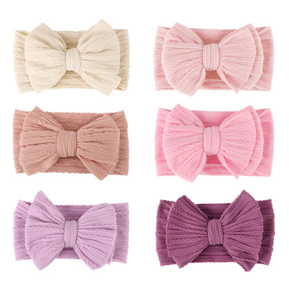AQOKKA Baby Flower Headbands Nylon Baby Girl Headbands Newborn Hairbands Toddler Hair Accessories for Girls Infant Kids