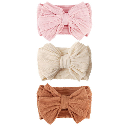AQOKKA Baby Flower Headbands Nylon Baby Girl Headbands Newborn Hairbands Toddler Hair Accessories for Girls Infant Kids