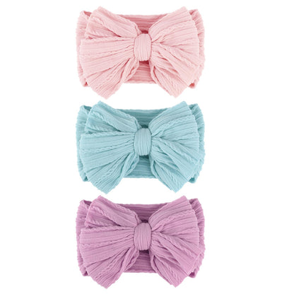 AQOKKA Baby Flower Headbands Nylon Baby Girl Headbands Newborn Hairbands Toddler Hair Accessories for Girls Infant Kids
