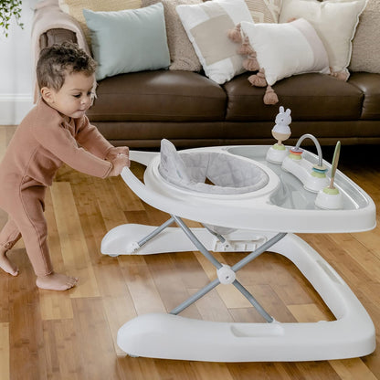 Ingenuity Spring & Sprout First Forest 3-in-1 Baby Activity Walker, Push-Behind Walker with 3 Removable Nature Inspired Toys, Adjustable Height, Foldable, Gender Neutral, 6 Months +, Multicolored