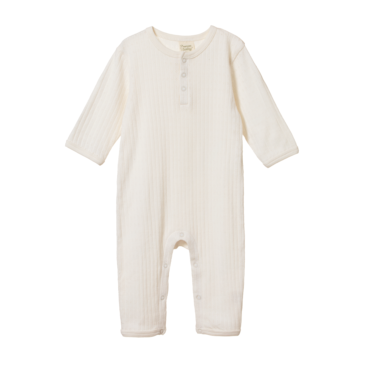 Pointelle Henley Sleep Suit