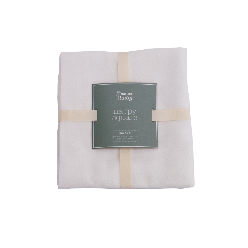 Cotton and Bamboo Nappy Squares - 6 Pack