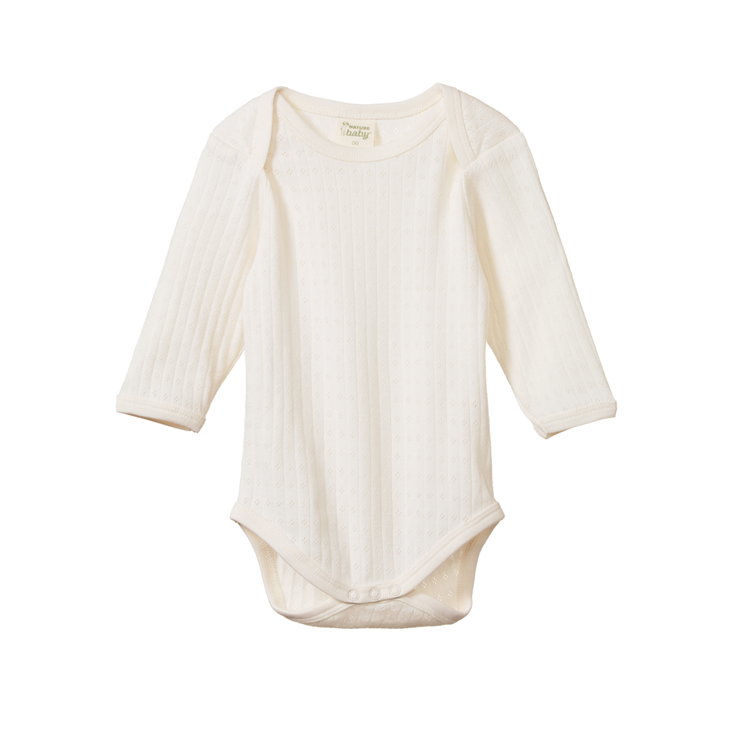 Pointelle Long Sleeve Bodysuit