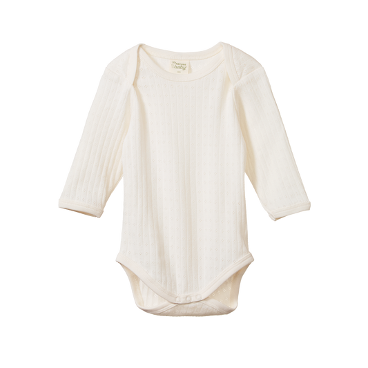 Pointelle Long Sleeve Bodysuit