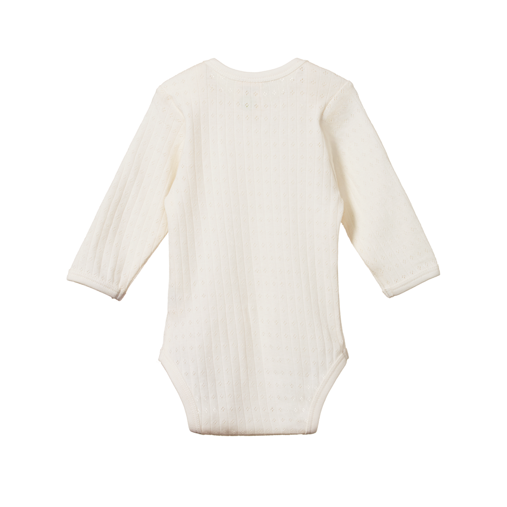 Pointelle Long Sleeve Bodysuit