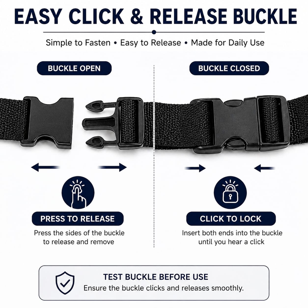 Adjustable Wheelchair Belt with Buckle, Nylon Wheelchair Lap Strap for Adults, Carers and Geriatric Armchairs